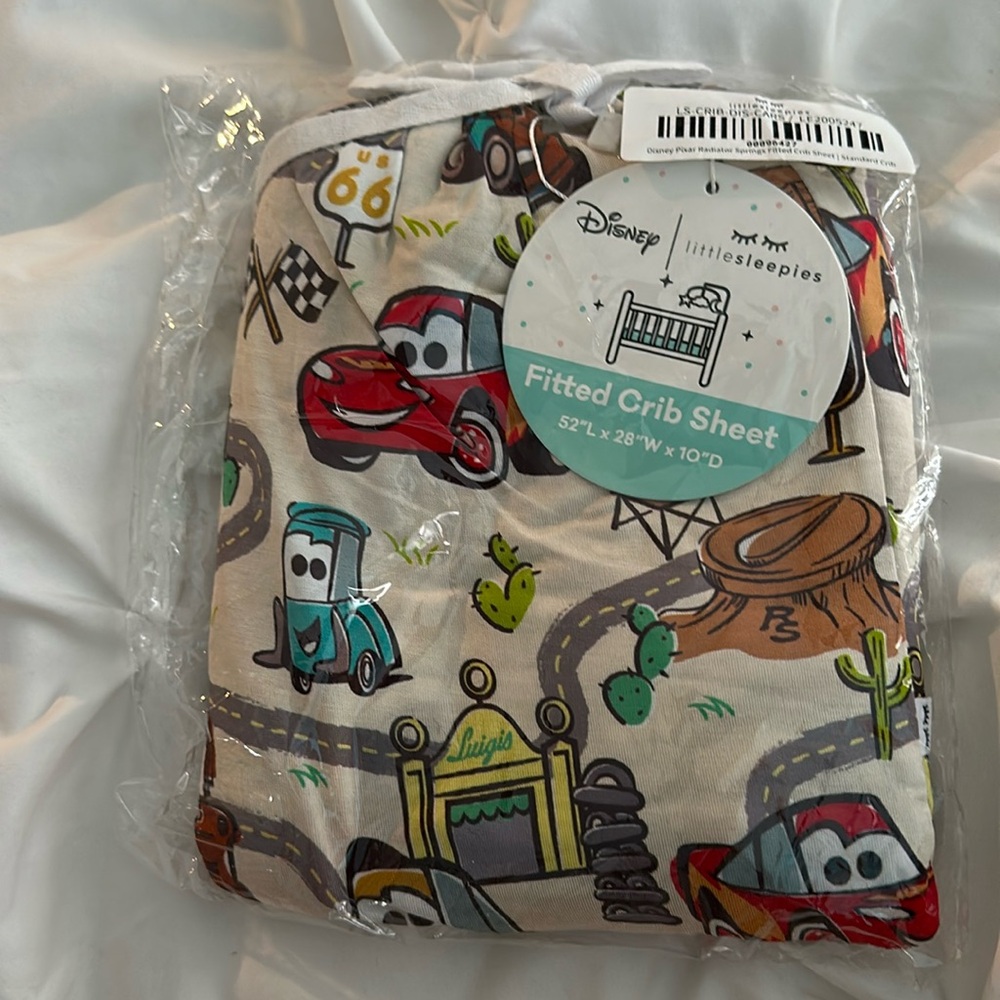 Little Sleepies fitted Crib Sheet DISNEY CARS